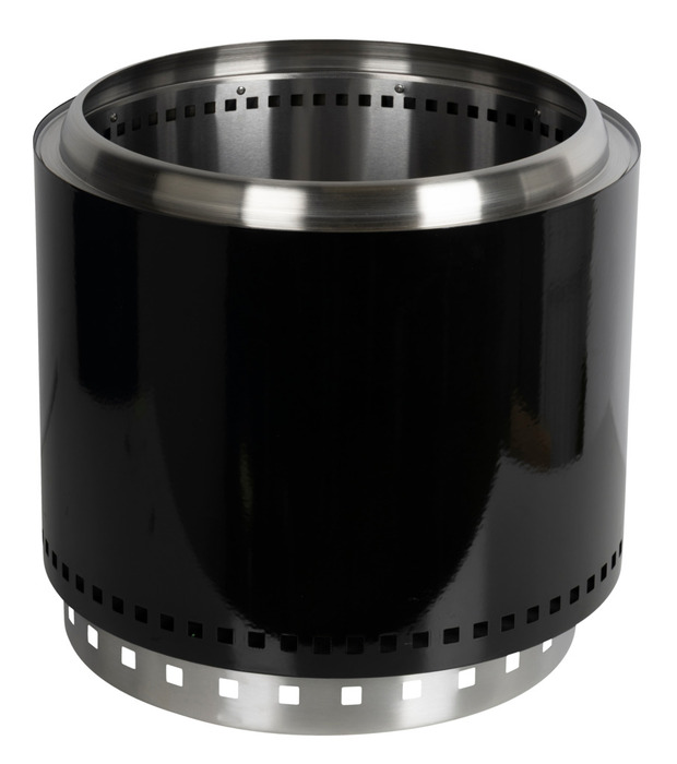 Båltønne emaljert svart - LUNT